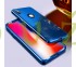 360° kryt zrkadlový iPhone X, XS - modrý